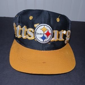 Vintage Pittsburgh Steelers Logo 7 Snapback Hat